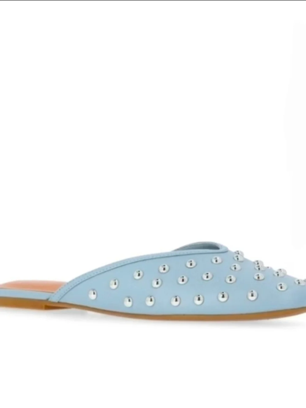 Time and Tru Blue Studded Slip-On Mules Size 7 NWT